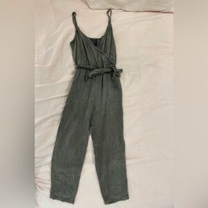 Abercrombie & Fitch Olive Green Jumpsuit with pockets
